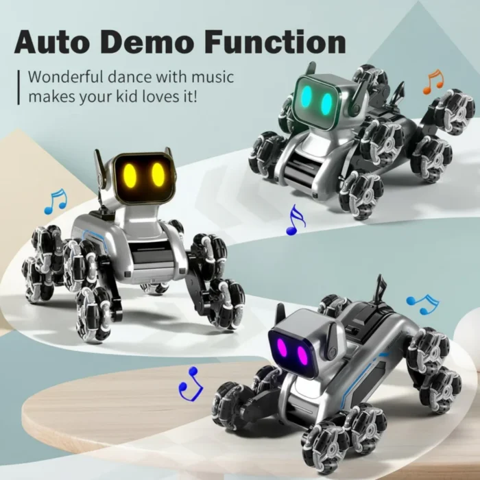 Remote control robot dog, Stunt robot toy, Gesture control RC car, Robot dog for kids